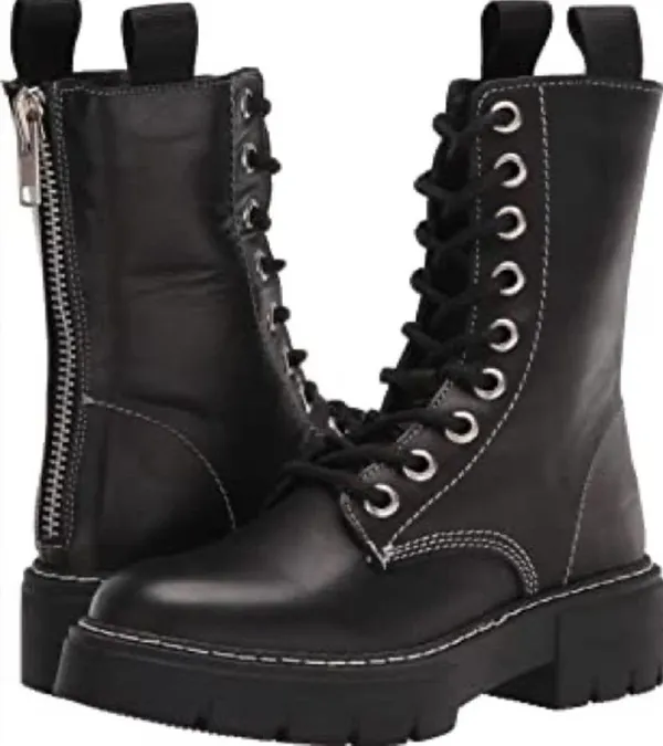 NEW Steve Madden Kanyon Black Platform Combat Boots - Image 3