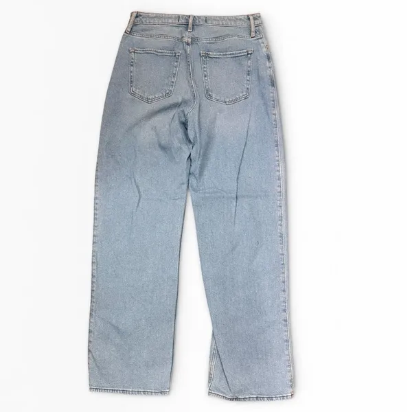 Hollister Ultra High-Rise‎ Dad Jeans Light Wash Stretch Split Hem Size 11 30x31 - Image 2