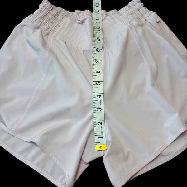 Lululemon Hotty Hot Shorts Women 4 Pink Lined Square Dot Athletic Running *flaw* - Image 9