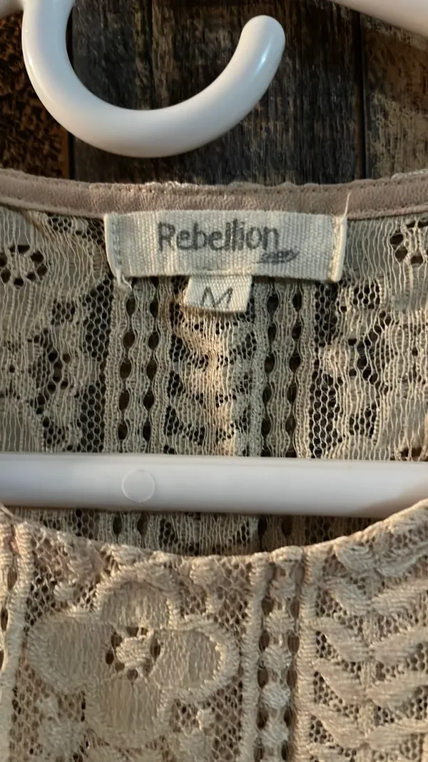 Rebellion women’s blouse Medium Off white (z) - Image 6