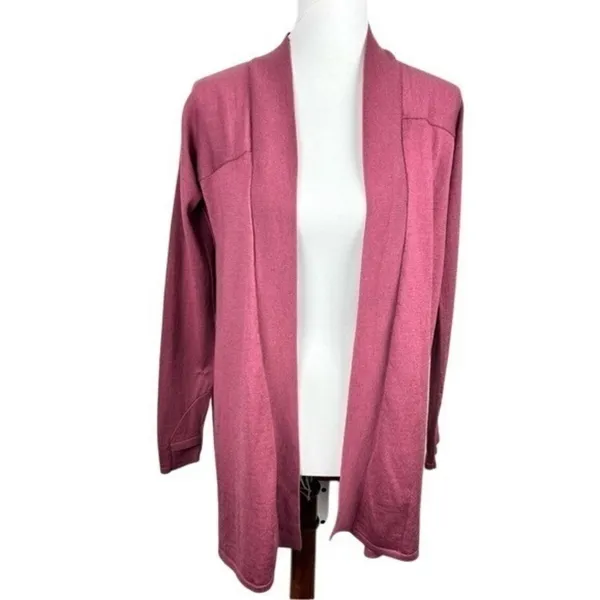 Lululemon Blissful Zen Merino‎ Wool Wrap Sweater Pink Size 2 - Image 2