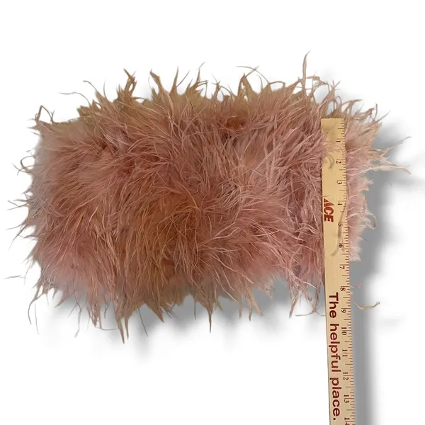 Club L London Pink Feather Trim Bandeau Top Strapless Size US‎ 4 - Image 4