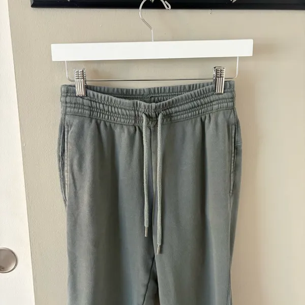 Aerie the Chill Jogger in Khaki Green Fleece Size Women’s XXS - Image 3