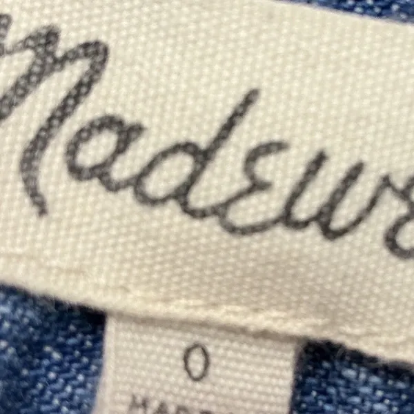 Madewell Wide Leg Pleated Jeans Medium Wash Blue High Rise‎ Trouser Size 0 - Image 8