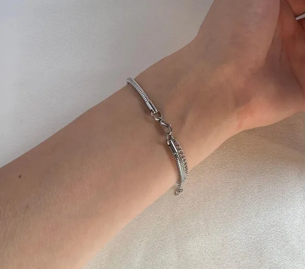 Adjustable Snake Bone Chain Bracelet for Men Women - Image 4