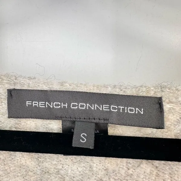 French‎ Connection Wool Blend Light Gray Bell Sleeve Boat Neck Sweater Small - Image 4