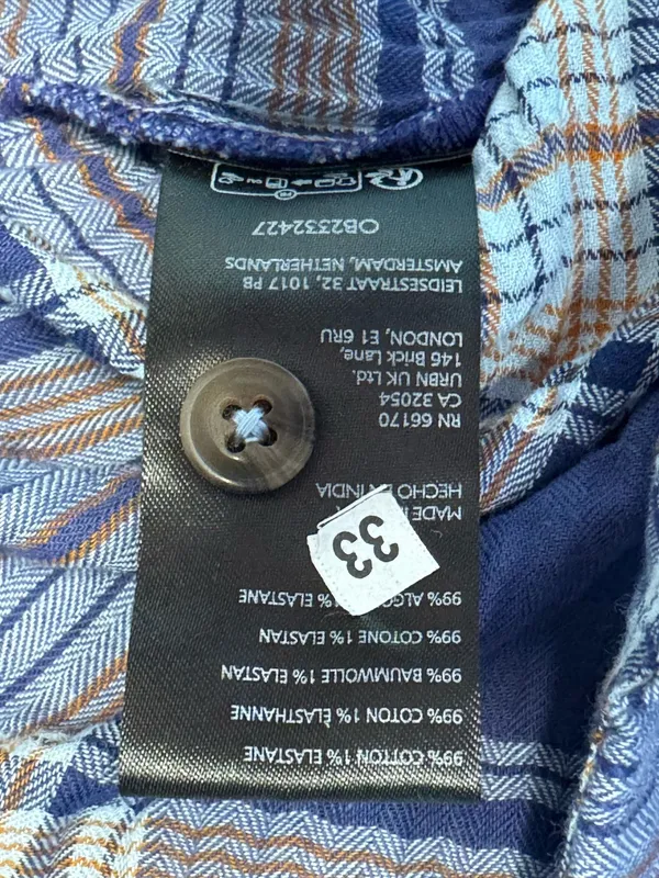Pilcro Anthropologie Plaid Puff Short Sleeve Blouse - Image 8