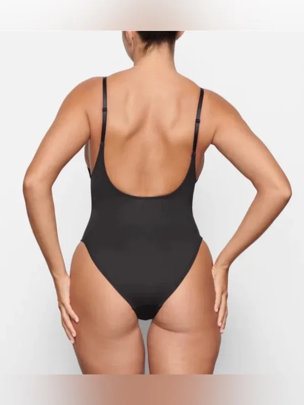 Skims Black Women's One-Piece swim scoop neck - Image 8