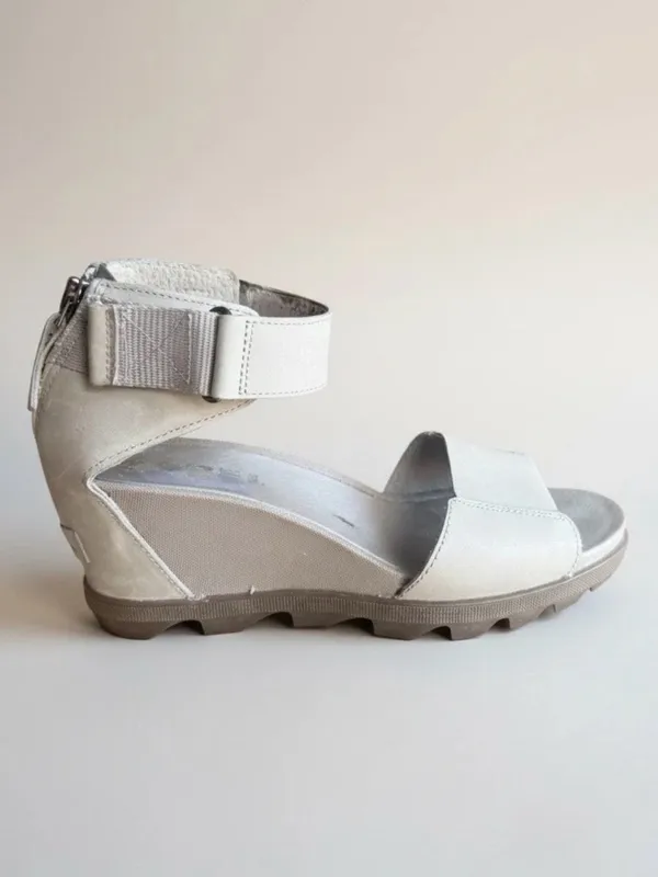 Sorel Womens Leather Gray Wedge Sandals Size 8.5 - Image 3