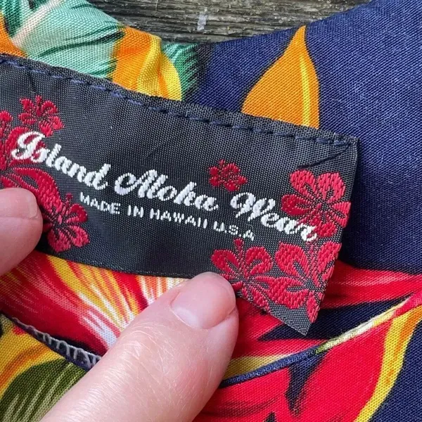 Tropical Island Aloha Wear size Med. made in Hawaii maxi. Beach , cruise , vacat - Image 3