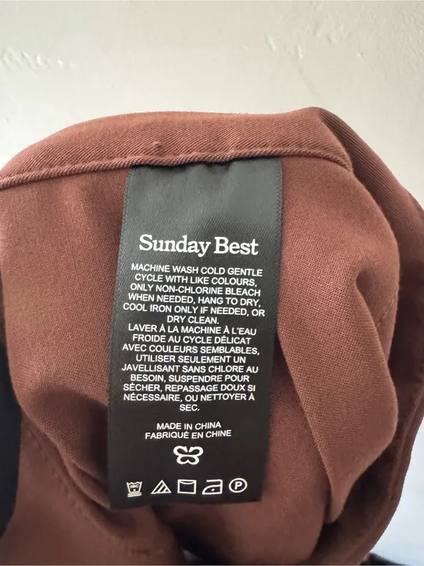 Aritzia NEW! Sunday Best Brown High-Waisted Pleated Olive Micro Mini Skirt - Image 11