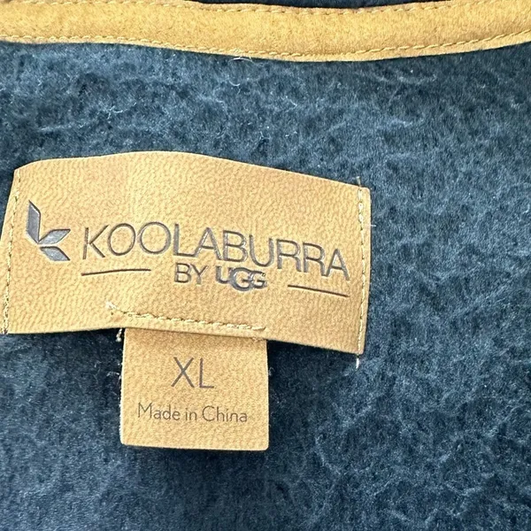 Koolaburra by Ugg Cozy Sherpa 1/4 Zip Pullover Black in Size XL - Image 4
