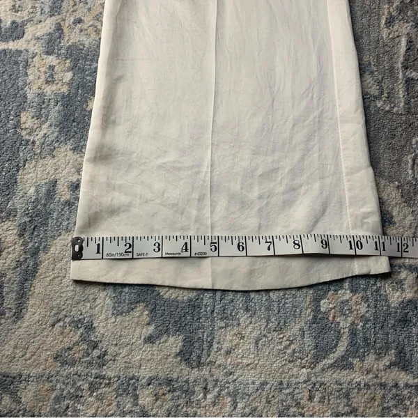 Theory Cream Wide-Leg Pants - Image 6