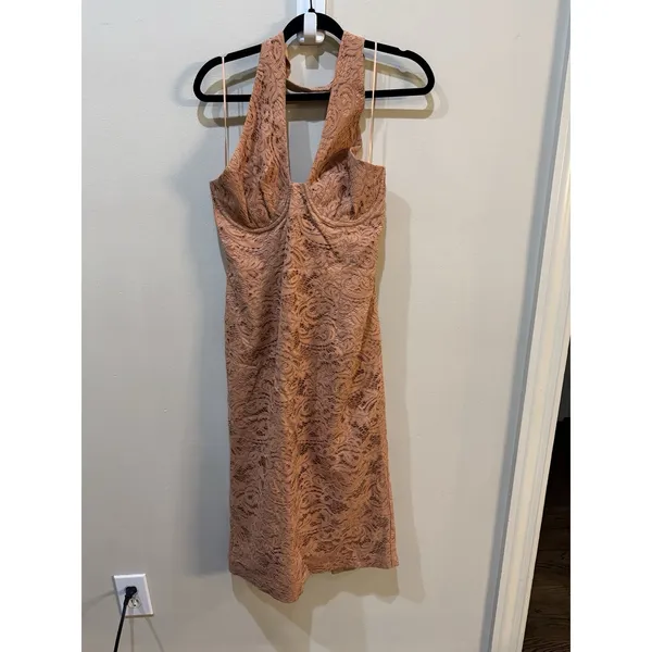 Bardot Riviera Corset Dress Size‎ XL Lace Halter Neck - Image 7