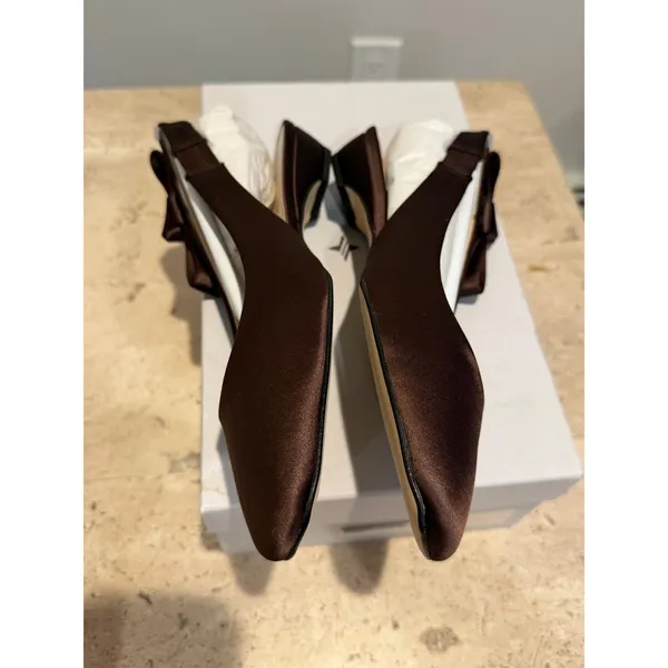 Tuckernuck Brown Suede Olivia Slingback Chocolate Brown Size 6 NEW - Image 3