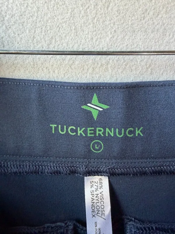 Tuckernuck Ponte Knit Wide Leg Pants Blue Minimalist‎ Athleisure Large - Image 4