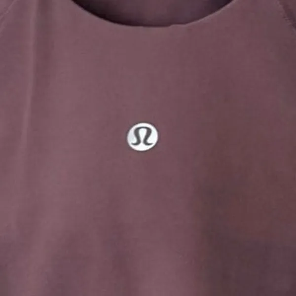 Lululemon Align High Neck Tank Top Purple Mauve Cropped Gym Workout Bra Size 4 - Image 3