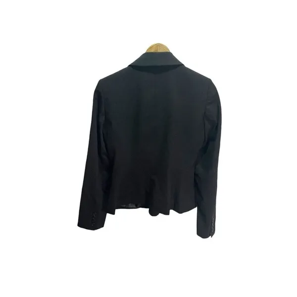 Maxime Black Fully Lined Wool Blend Dress/Career‎ Blazer Size 6 - Image 4