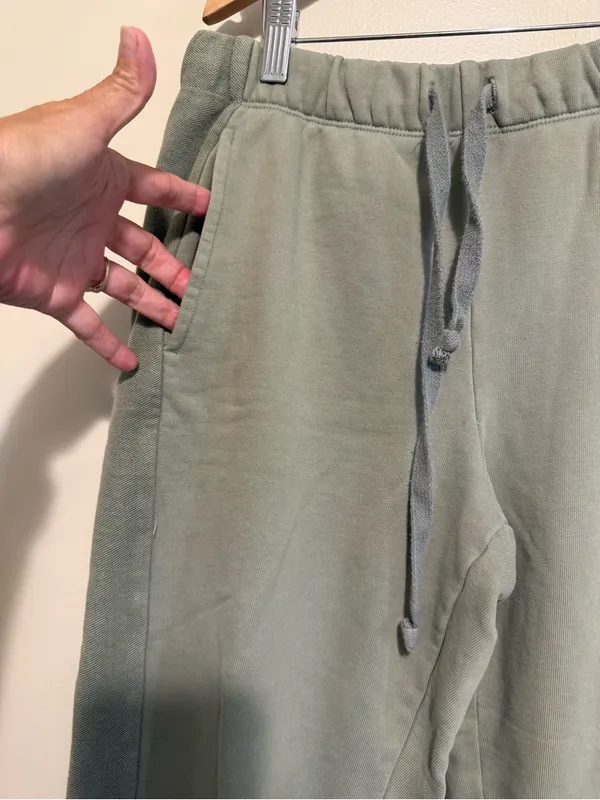 Aerie Womens  Olive Green Drawstring Jogger Pants Medium size - Image 2