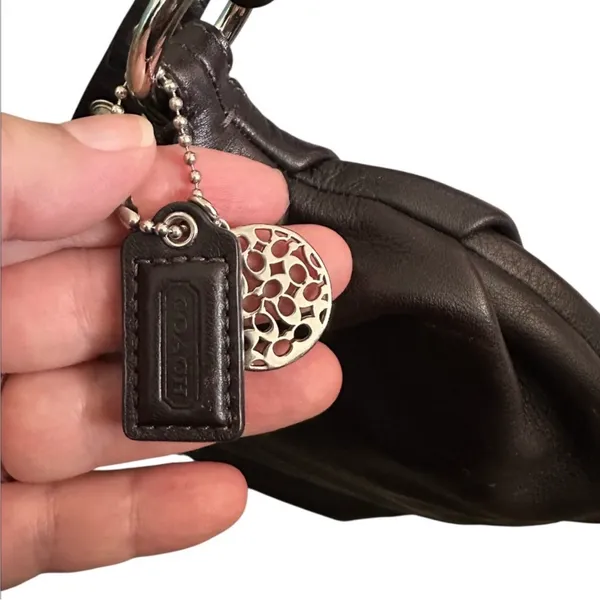 Coach Vintage Black/Brown Leather Mini Shoulder Bag - Image 8