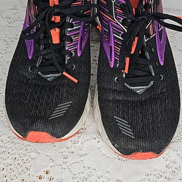 Brooks Adrenaline GTS 19 black purple running workout training athletic shoes 11 - Image 4
