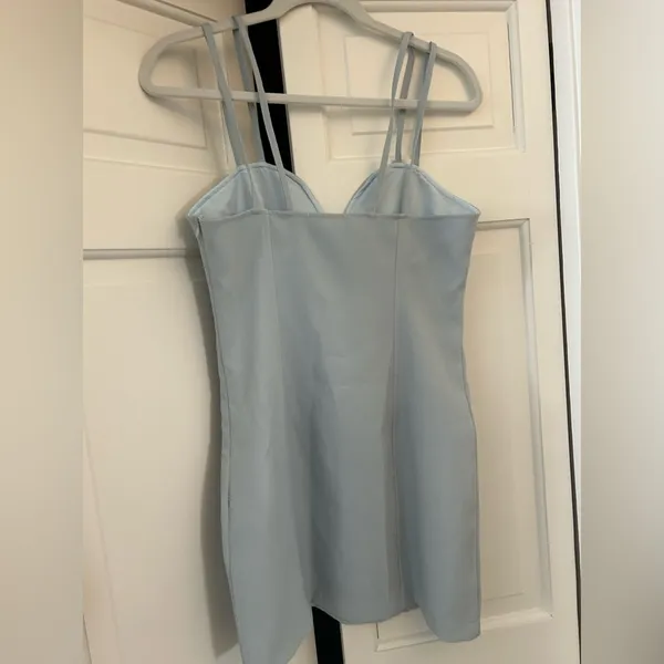 Sexy V Blue Women's Dress Size M - Image 3