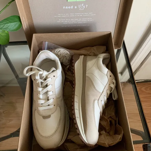 NWT Madewell Kickoff Trainer Sneakers Antique Cream Multi Size 5M - Image 11