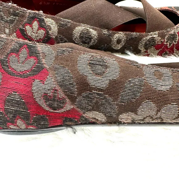 Donald J Pliner Couture Italian flats size 6.5 M damaged‎ soles - Image 3