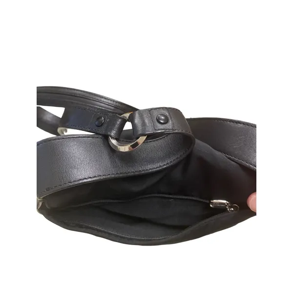 Women’s Cole Haan Black canvas purse/shoulder bag/ handbag medium size SKU 1155 - Image 9
