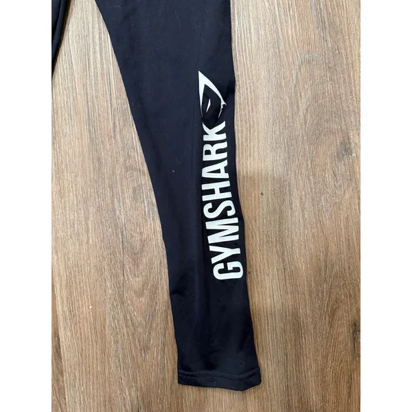 Gymshark‎ Black Leggings Women's Small Athleisure Workout Activewear - Image 3