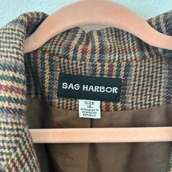 Sag Harbor Vintage Plaid Blazer - Image 6