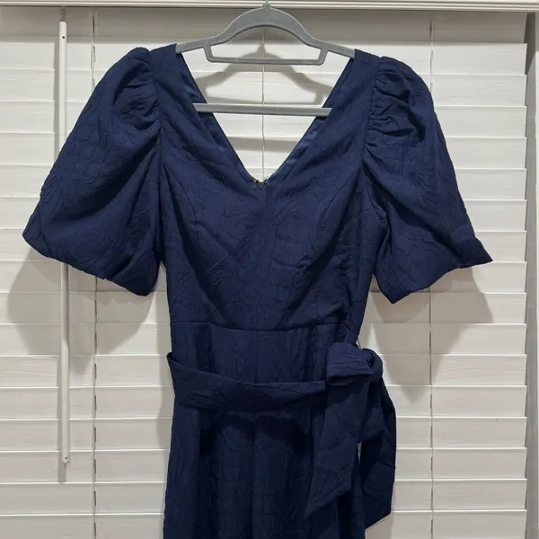 NEW Lilly Pulitzer Kirabelle Navy Pineapple Pucker Short Sleeve Jumpsuit Sz XS 0 - Image 5