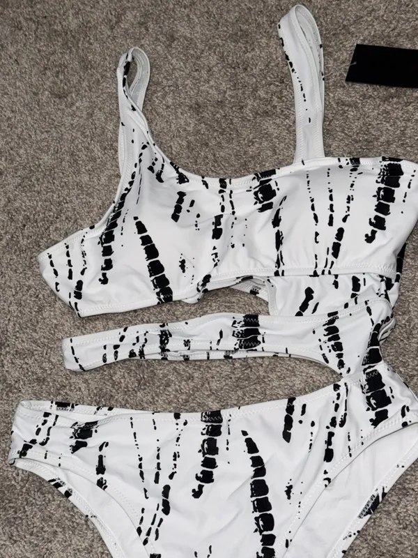 Bewicked large Scoop Neck Cutout Front side High Cut Monokini One Piece Swimsuit - Image 2