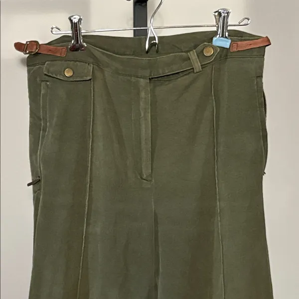 Lauren Ralph Lauren LRL VINTAGE Size 8 Olive Drab Pants - Image 4