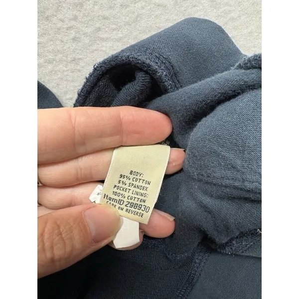 LL Bean XL Blue Ultrasoft High Rise Straight Sweatpants Pull On Pants 298930 - Image 3