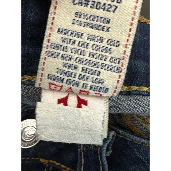 True Religion Women's Becca Mid Rise Bootcut‎ Denim Jeans Size 29 W10572OMQT1 - Image 7