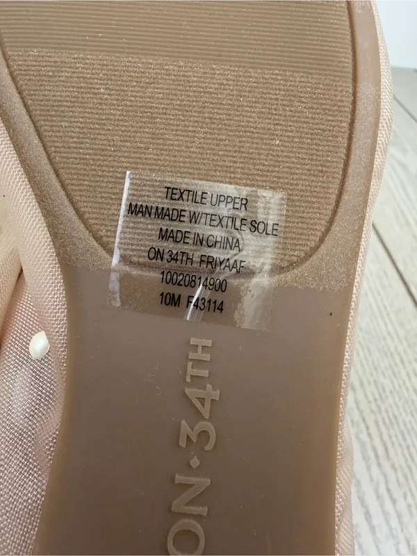 On 34th Women's Friyaa Mesh Ballet Flats 10M Nude White Pearl $69.50 - Image 7