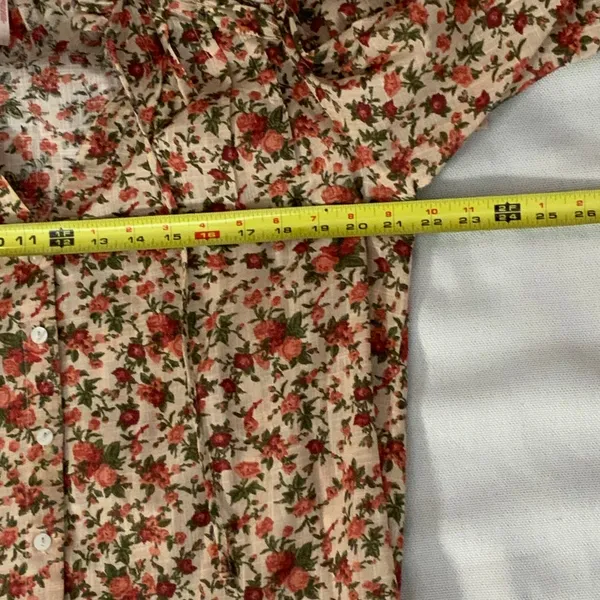 Free People Meant‎ To Be Vintage Floral Blouse Top size small - Image 7
