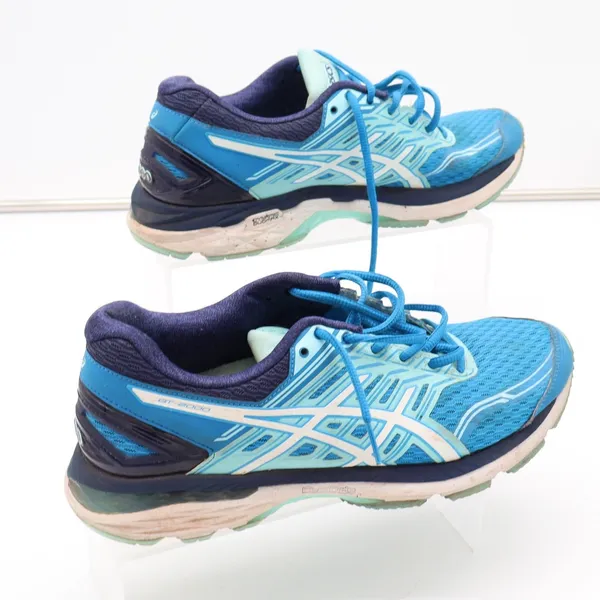 Asics GT-2000 5 Blue Aqua Running Shoes T757N Womens 9.5 Stability Sneakers - Image 2