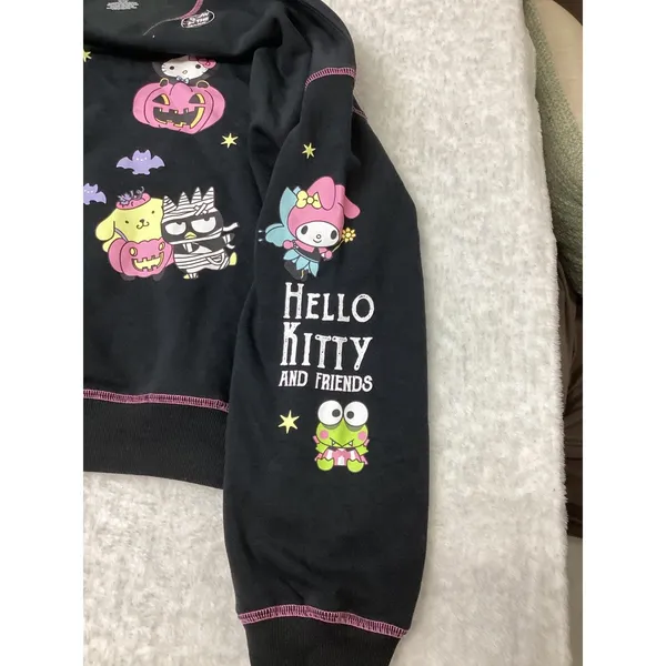 Sanrio Hello Kitty and Friends Halloween Glow in the Dark‎ Sweatshirt XL Black - Image 4