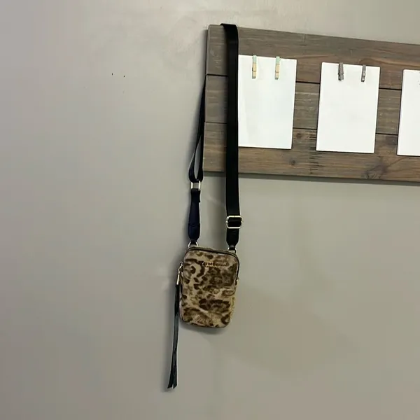 Aimee Kestenberg Animal Print Leather Just Saying Stadium Wallet Mini Crossbody - Image 2