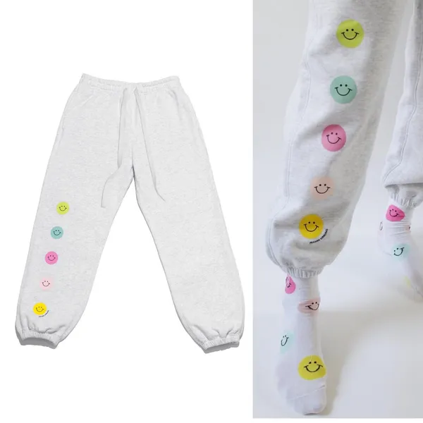 Frasier Sterling Smiley Gal Sweatpants Gray Size‎ Small - Image 2