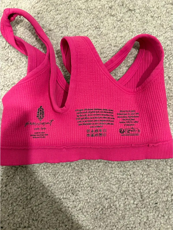 Free People hot pink sports bra - Image 4