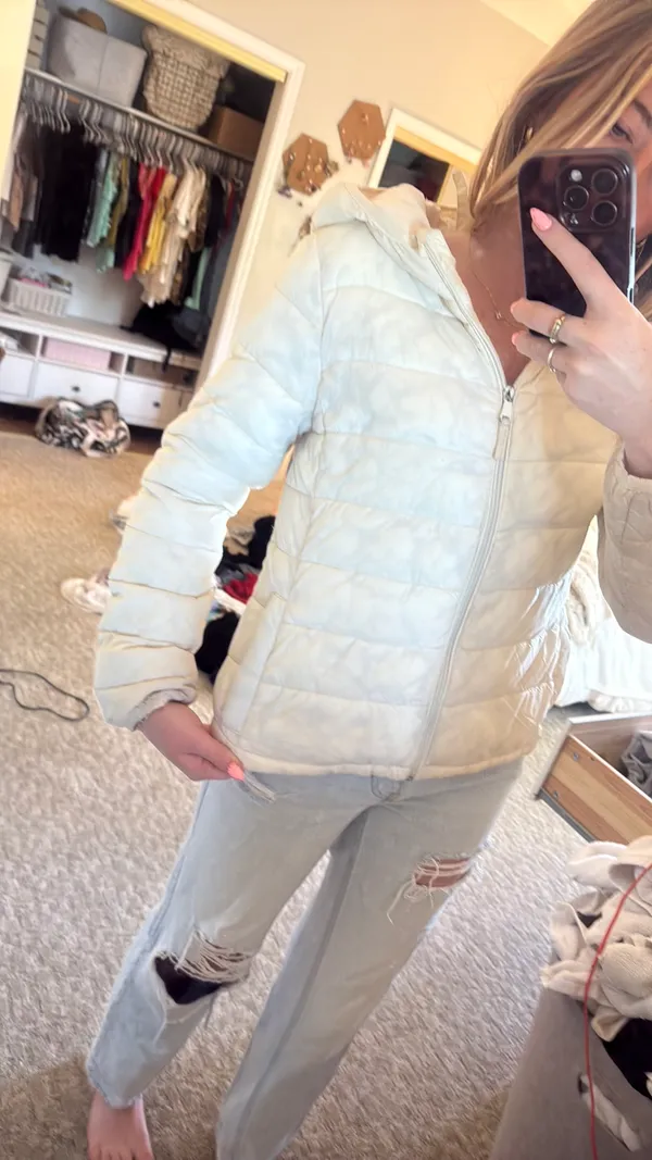 Urban Republic Puffer Jacket White - Image 2