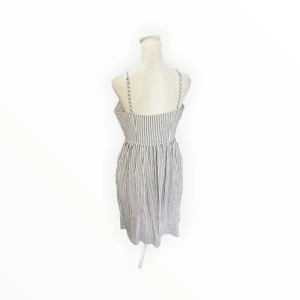 ATM Anthony Thomas Melillo Striped Linen Cotton Button Midi Dress M - Image 4