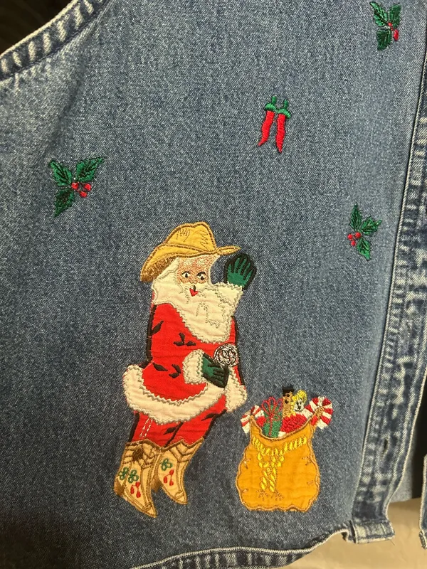 VTG Rhythm Blue Christmas Vest - Image 3