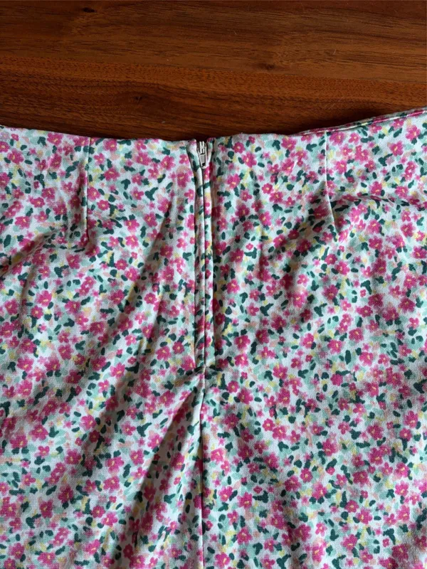 Ardene mini floral skirt with pockets Pink - Image 3