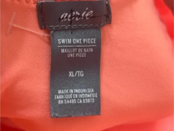 Aerie Go Coconuts Coral Pink Scoop One Piece Swimsuit Size XL - Image 6