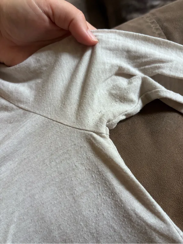 Old Navy Beige V-Neck Long Sleeve Top - Image 6