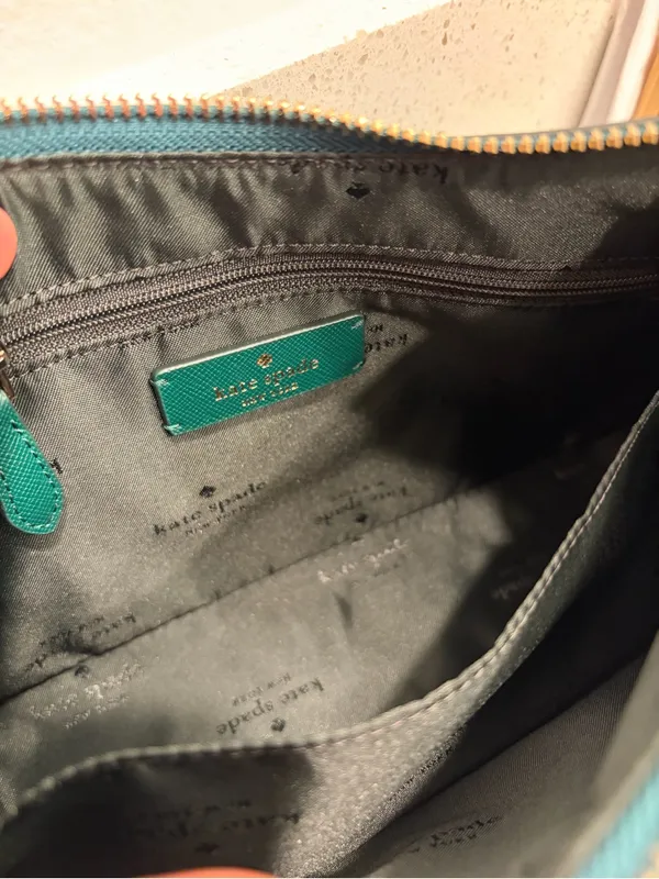 Kate Spade New York Madison Saffiano Leather Convertible Crossbody Deep Jade New - Image 9